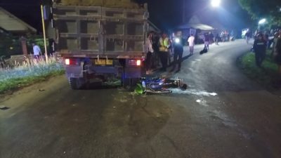 Pemotor Asal Jombang Meninggal Usai Terlindas Truk di Kediri