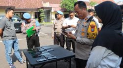 Polres Kediri Kota Lakukan Pemeriksaan Mendadak Ponsel Anggota untuk Cegah Judi Online