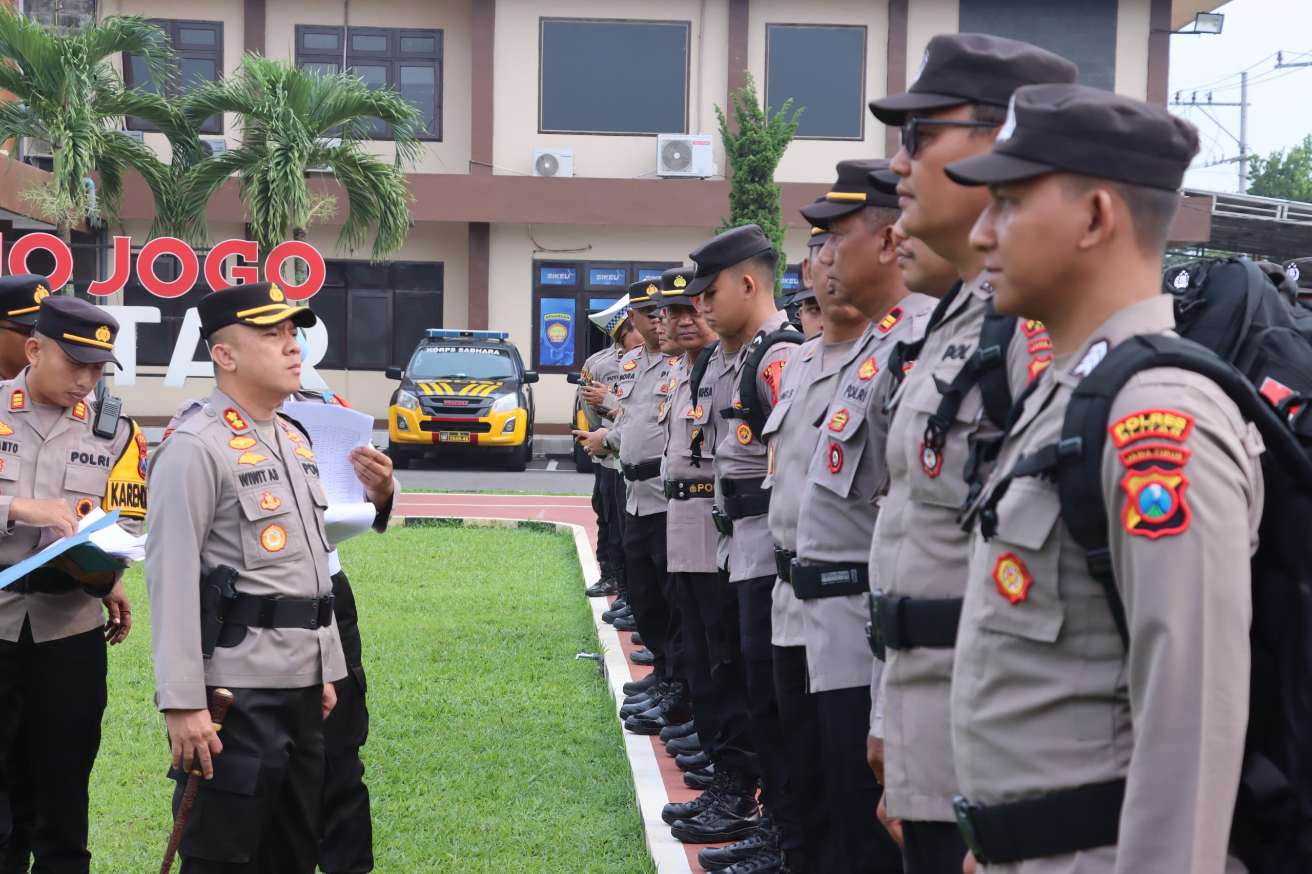 Amankan Coblosan TPS, Polres Blitar Kerahkan 520 Personel