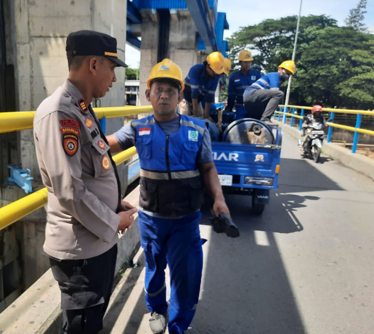 Debit Air Sungai Brantas Meningkat, Polisi Intensif Pantau Bendung Gerak Waruturi