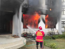 Api Melahap Gedung UIN SATU Tulungagung, Diduga Korsleting Listrik