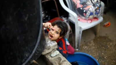 Krisis Gizi Anak Gaza, UNICEF: Satu dari Lima Anak Mengalami Kekurangan Gizi