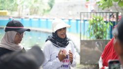 Warga Lingkungan Krajan, Kelurahan Tosaren, Sambut Kedatangan Bunda Fey dengan Kesenian Jaranan