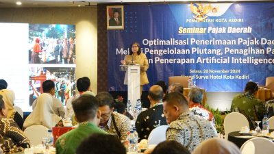 Pj Wali Kota Kediri Jadi Keynote Speaker Seminar Pajak Daerah, Paparkan Upaya Tingkatkan Penerimaan Pajak Daerah