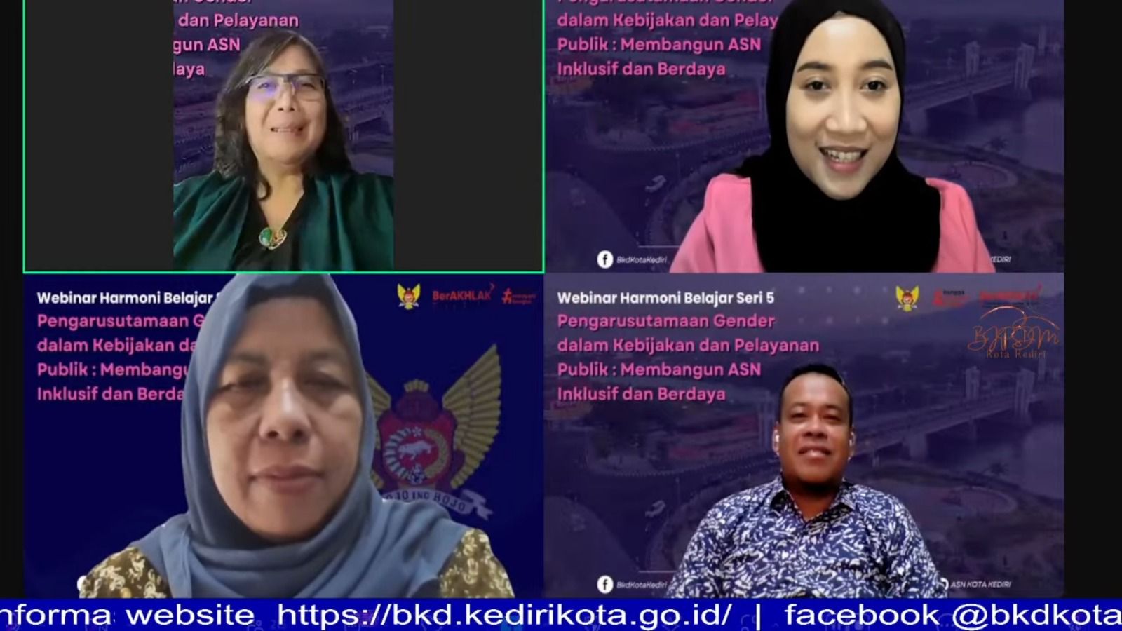 Pj Wali Kota Kediri Zanariah Buka Harmoni Belajar Seri 5