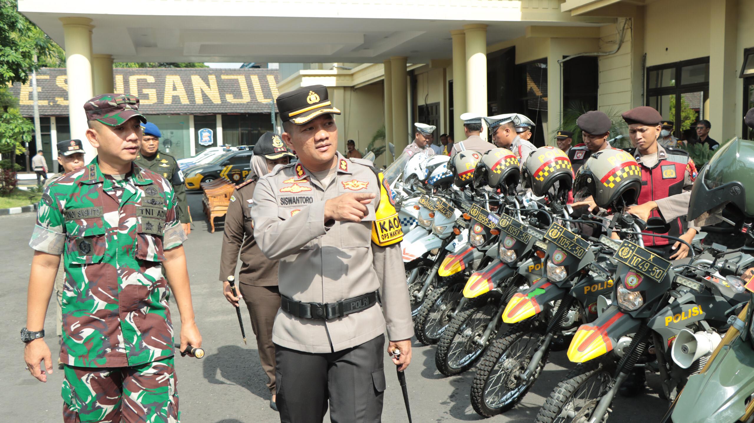 Sebanyak 511 Personel Gabungan Diterjunkan di Nganjuk Selama Natal dan Tahun Baru