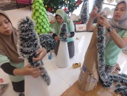 Andris Prasetyo Sulap Kardus Bekas Jadi Pohon Natal Ekonomis