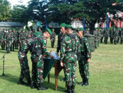 Dandim 0809 Kediri Pimpin Serah Terima Simbol Tonting YWPJ 2024