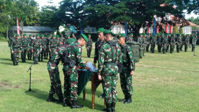 Dandim 0809 Kediri Pimpin Serah Terima Simbol Tonting YWPJ 2024