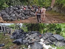 Kesal! Bau Menyengat dari Tumpukan Sampah di Desa Giripurno, Warga Terusik