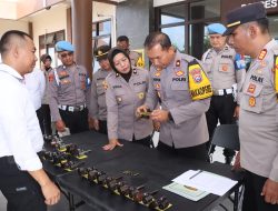 Polres Blitar Sidak Senpi, Pastikan Kedisiplinan dan Kelayakan Anggota