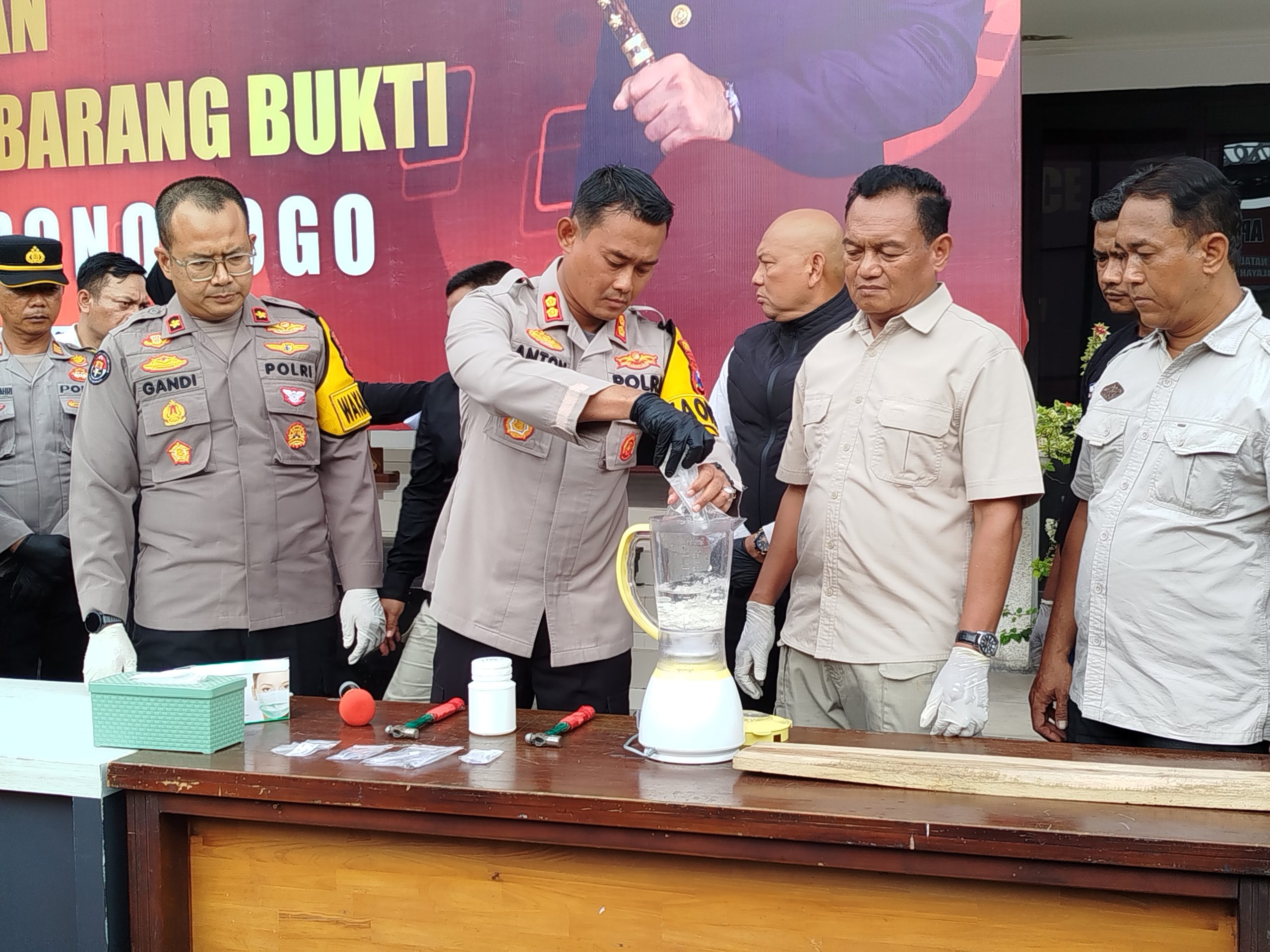 Polres Ponorogo Ungkap 68 Kasus Narkoba dan Amankan 58 Tersangka Sepanjang 2024