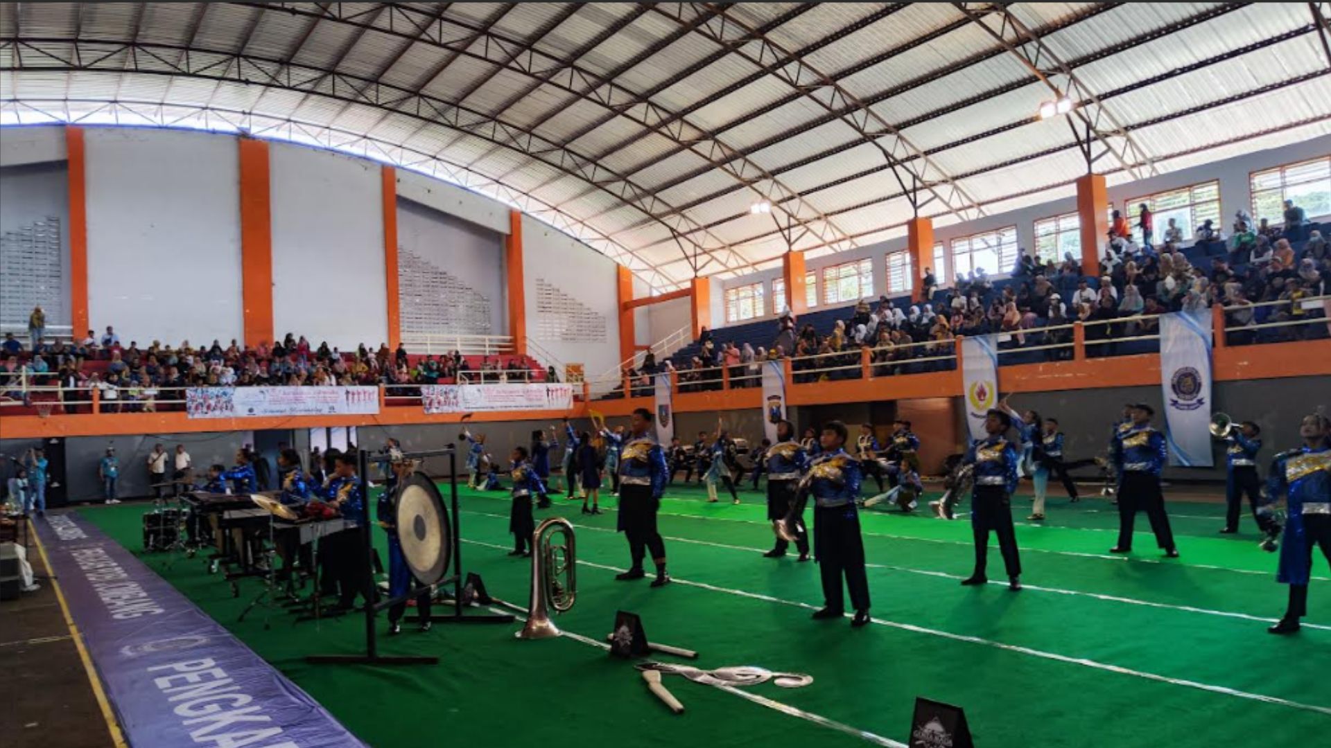 55 Regu Drum Band Berkompetisi di Kejurkab Jombang, Bupati Apresiasi Semangat Peserta