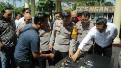 Ratusan Senjata Api Anggota Polres Nganjuk Diperiksa