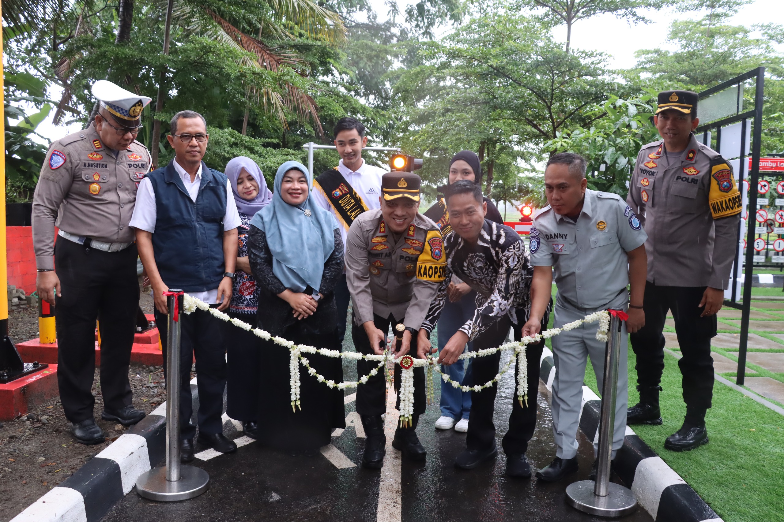 Kapolres Blitar Resmikan Taman Lalu Lintas, Hadirkan Miniatur Jalan dan Tilang Elektronik