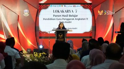 Hadiri Lokakarya 7 Panen Hasil Belajar Pendidikan Guru Penggerak Angkatan 11, Pj Wali Kota Kediri Beri Arahan Mengenai Sistem Pendidikan