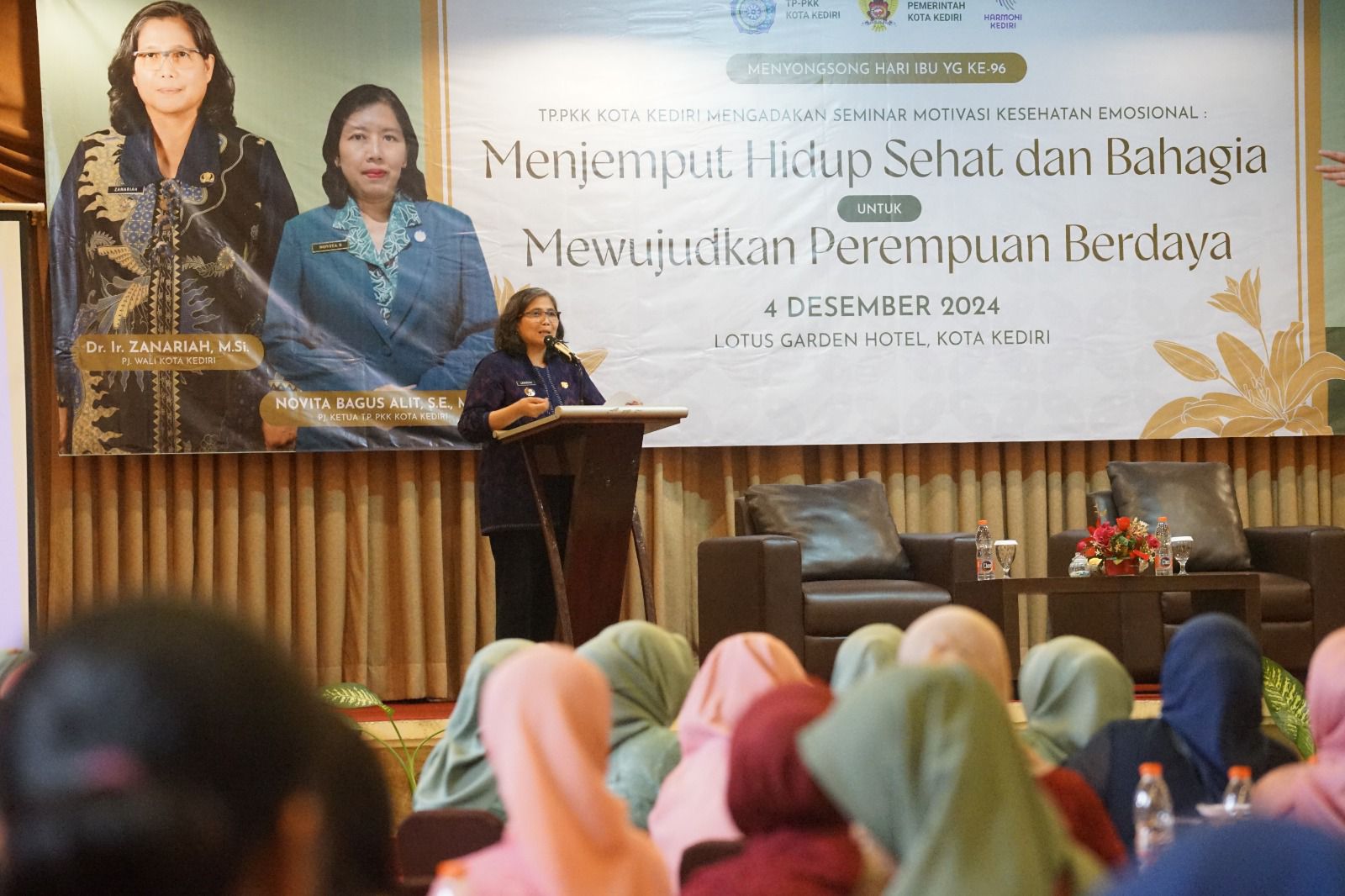 Pj Wali Kota Kediri Hadiri Seminar Motivasi Kesehatan Emosional