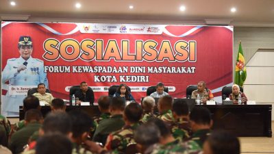 Hadiri Sosialisasi Forum Kewaspadaan Dini Masyarakat Kota Kediri, Pj Wali Kota Kediri Tekankan Beberapa Hal Penting