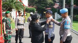 Pj Wali Kota Kediri Bersama Kapolres Kediri Kota dan Komandan Brigif 16 Wira/Yudha Pimpin Apel Gelar Pasukan Operasi Kepolisian Terpusat Lilin Semeru 2024