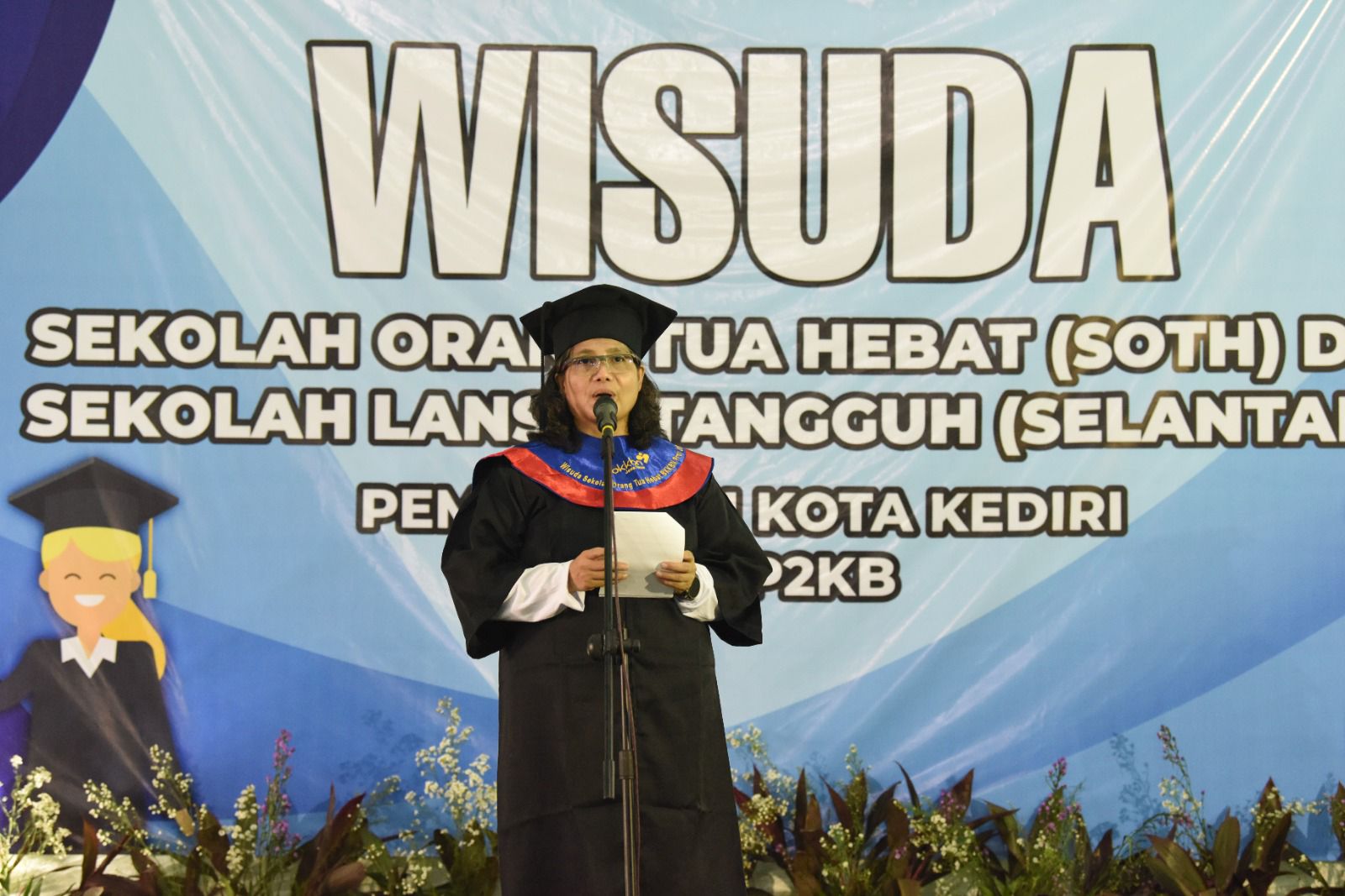 Pj Wali Kota Kediri Wisuda 269 Peserta SOTH dan 20 Peserta Selantang Dari Kecamatan Pesantren