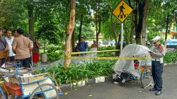 Tukang Becak Tanpa Identitas Ditemukan Meninggal di Hutan Kota Kediri