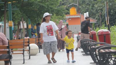 Libur Panjang, Taman Pinka Susuhbango Ringinrejo Dibanjiri Pengunjung