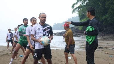 Inter Kediri Gelar TC di Pantai Gemah Jelang Babak 16 Besar Liga 4 Jatim