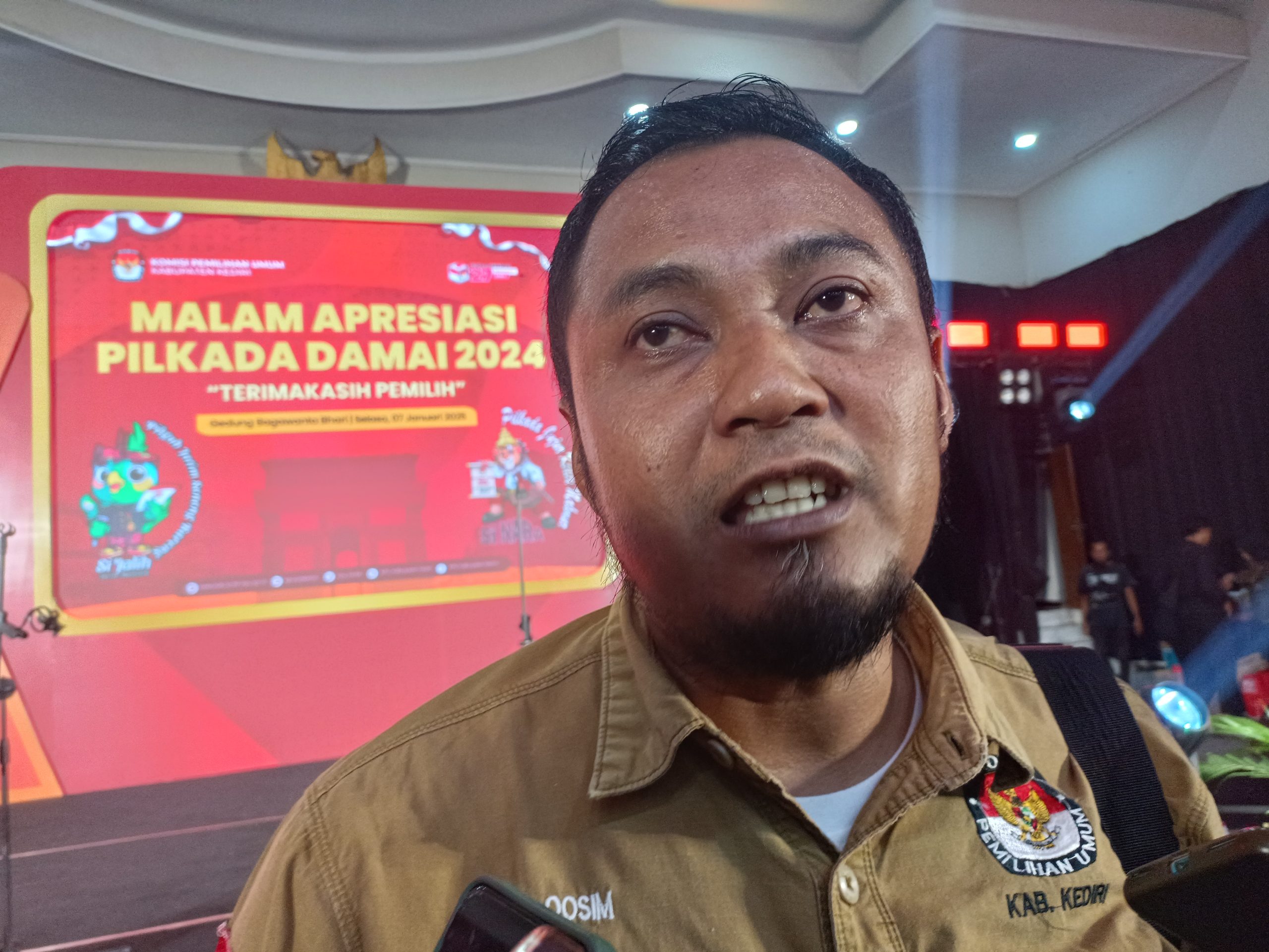 BRPK Sudah Terbit, KPU Kabupaten Kediri Akan Tetapkan Paslon Bupati-Wakil Bupati Terpilih