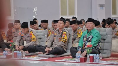 Peringati Isra Mikraj, Polres Blitar Santuni Anak Yatim dan Gelar Tausiyah