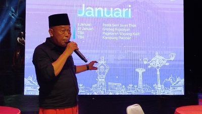 Bupati Ponorogo Sugiri Sancoko saat melaunching kalender wisata 2025