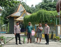 Patroli Kewilayahan, Polsek Ngadiluwih Pastikan Pasar Hewan Tutup Sementara Cegah Penyebaran PMK