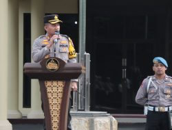 Kapolres Nganjuk Tegaskan Larangan Judi Online dan Pungli, Dorong Pemanfaatan Lahan Kosong