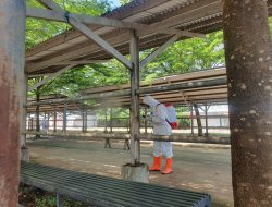 Cegah PMK! Pemkab Tulungagung Semprotkan Desinfektan ke Pasar Hewan Terpadu