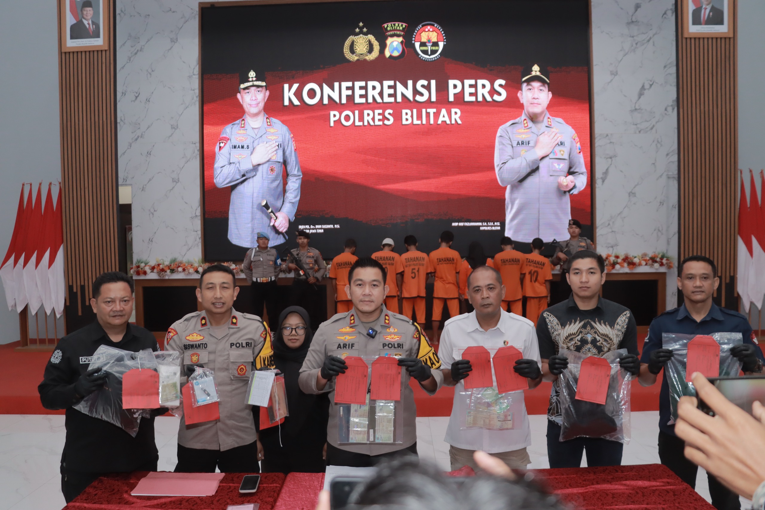 Polres Blitar Ungkap Curanmor,  Pelaku Ada yang Pasangan Kekasih