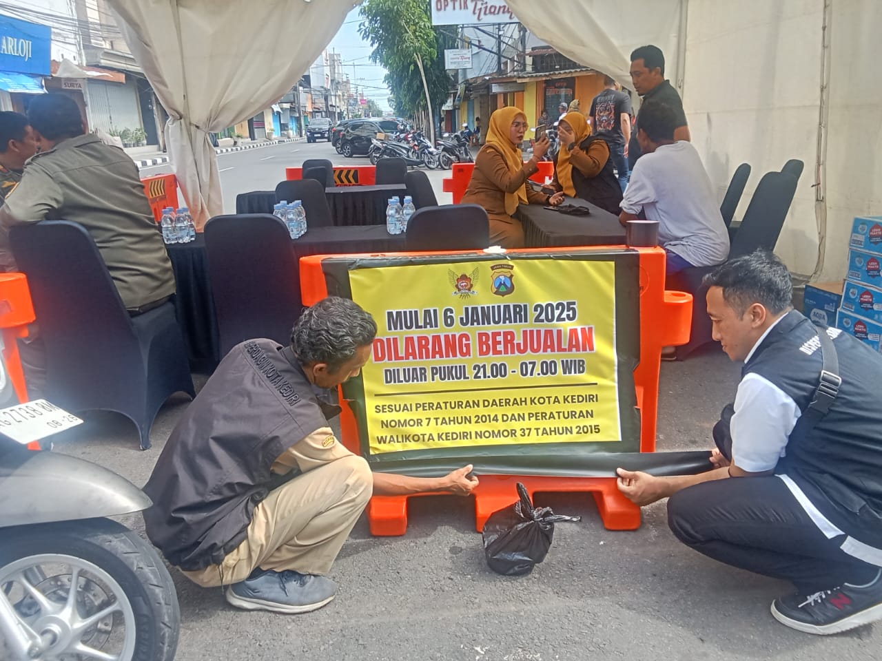 Penataan PKL di Jalan Dhoho Kota Kediri Dimulai Secara Tegas dan Berkelanjutan