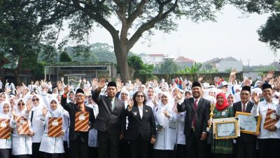 Hadiri Upacara Hari Amal Bhakti Ke-79, Pj Wali Kota Kediri : Sinergi dan Kolaborasi Pemkot dan Kemenag Harus Semakin Baik