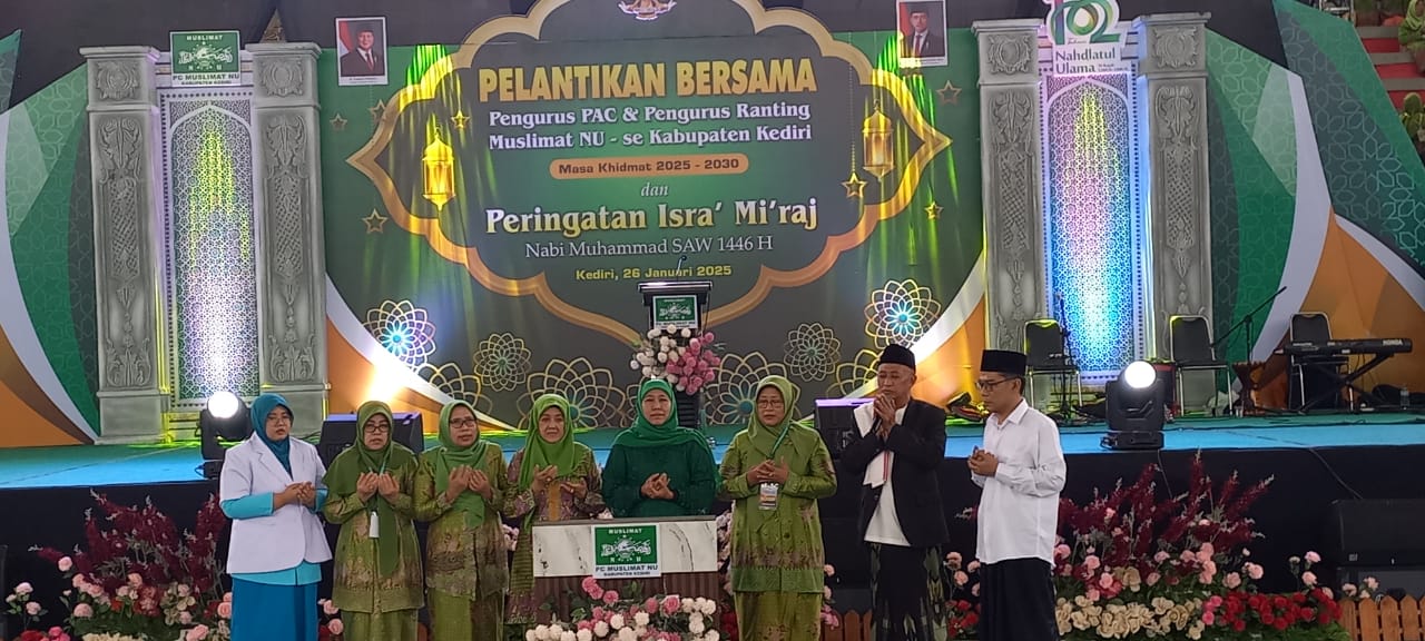 Muslimat NU Kabupaten Kediri Lantik Pengurus Baru, Teguhkan Komitmen untuk Umat