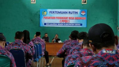 Rapat Rutin PPDI Kecamatan Semen: Tingkatkan Sinergi dan Kesejahteraan Perangkat Desa