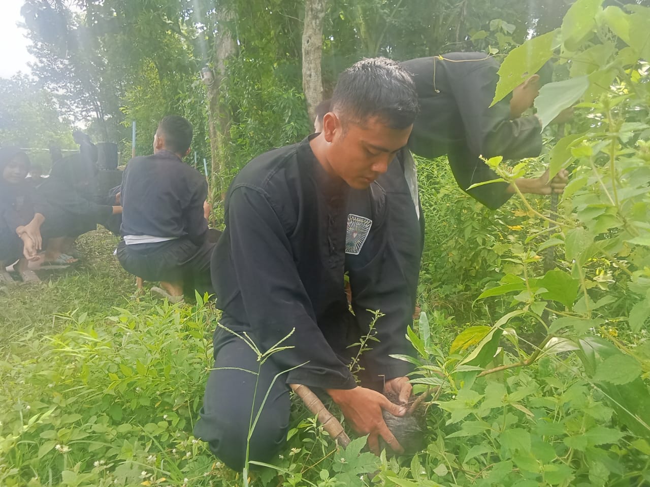 PSHT Ranting Mojoroto Tanam 700 Pohon di Lembah Sumber Tretes, Perkuat Kepedulian terhadap Lingkungan