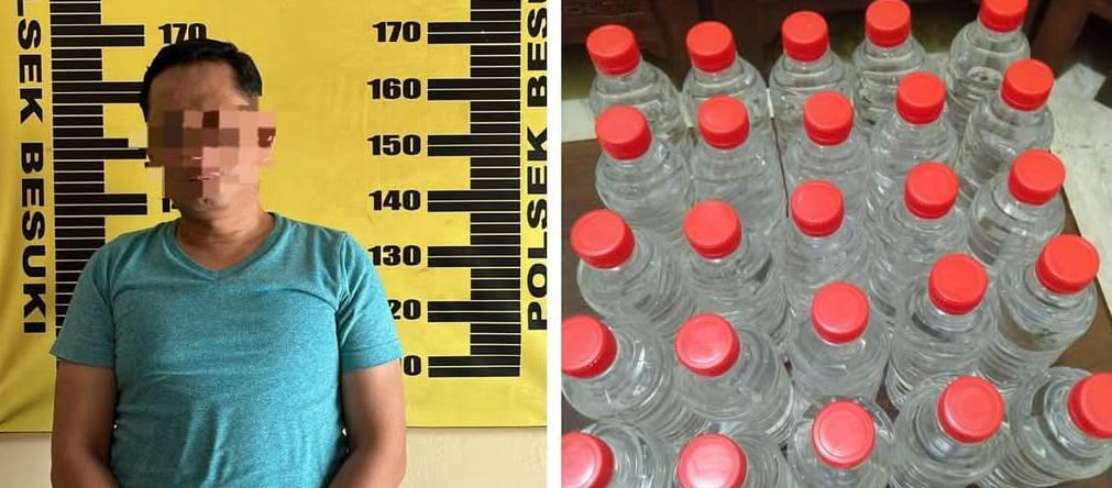 Edarkan Miras Ilegal di Tulungagung, Warga Besuki Ditangkap Polisi