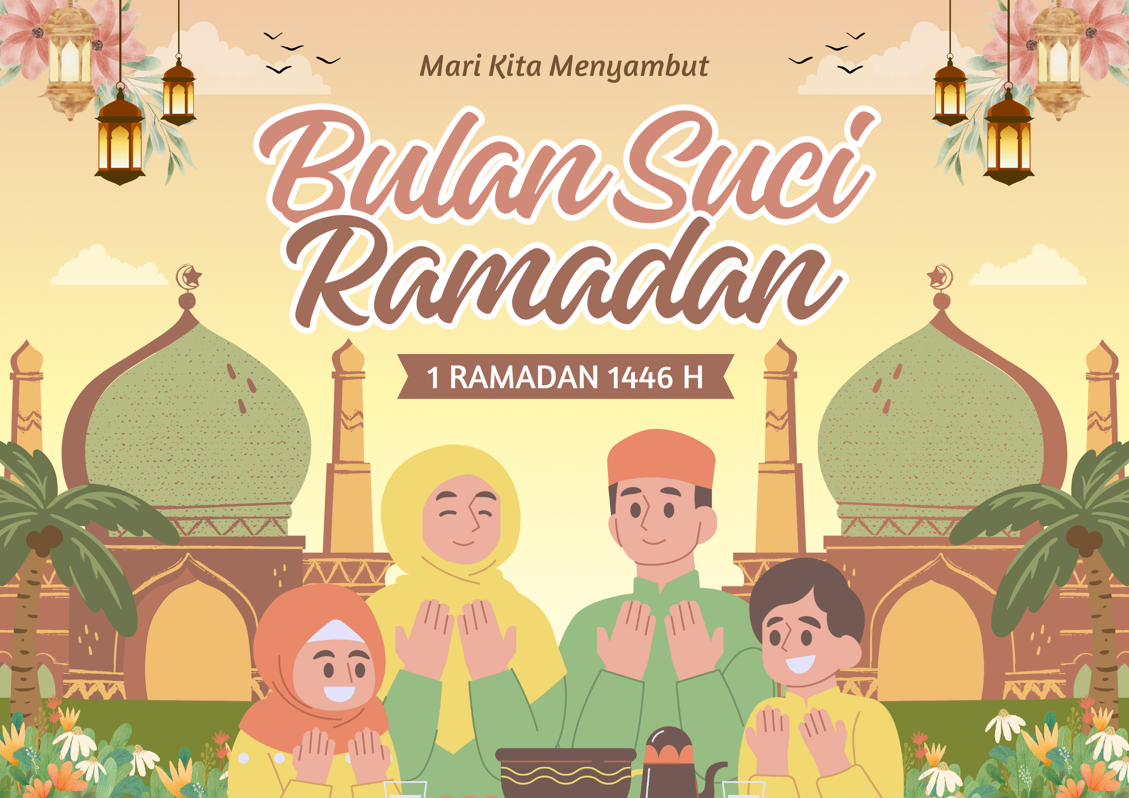 GRATIS! 24 Poster Pawai Ramadhan Anak SD Terbaru 2025, Berikan Warna-warni Keceriaan Bulan Suci!