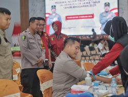 Pastikan Kondisi Fisik Prima, Ratusan Personel Polres Blitar Dicek Kesehatannya