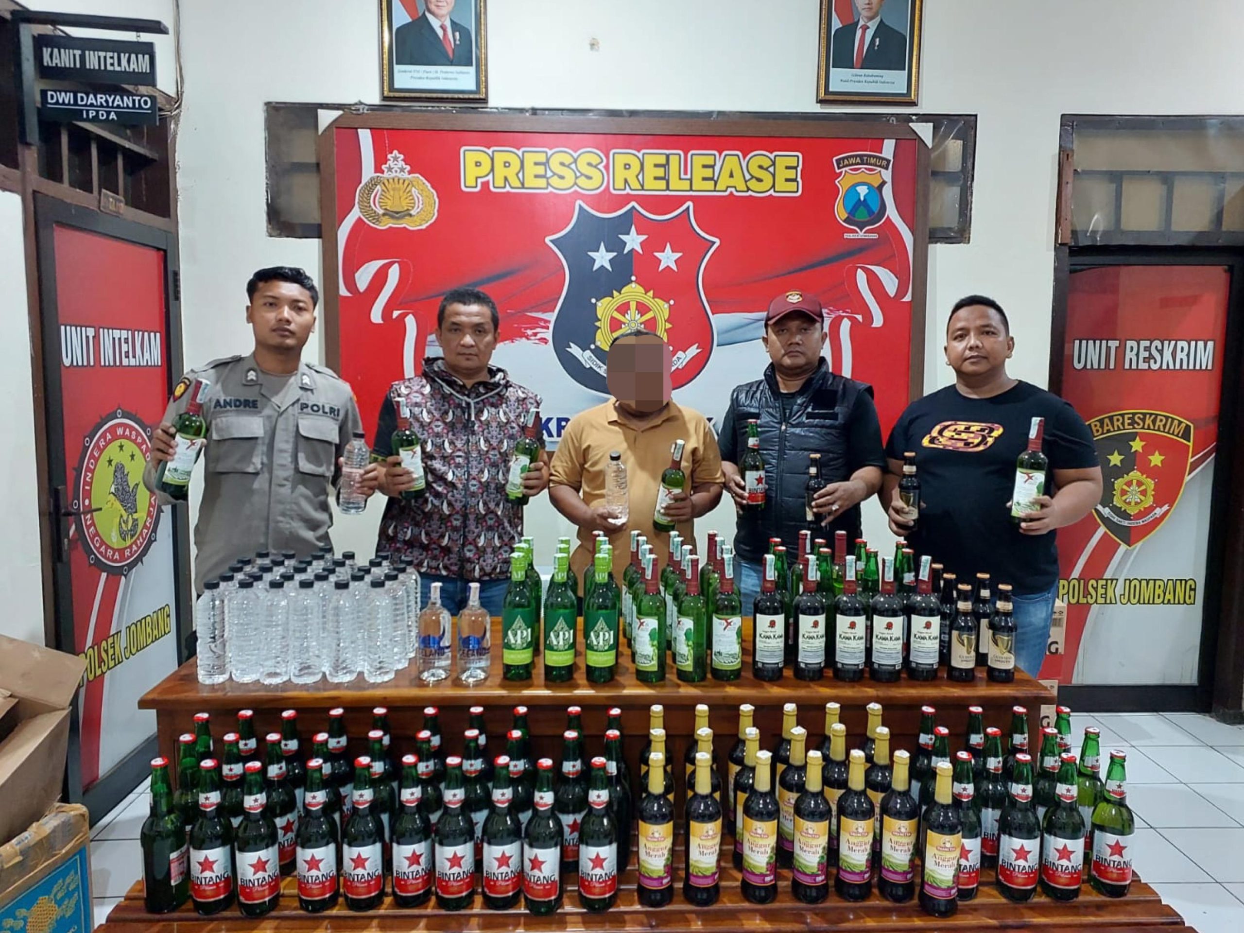 Tegas! Polres Jombang Berantas Miras, Anggota yang Terlibat Bakal Ditindak