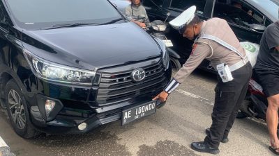 Satlantas Polres Ponorogo Gelar Operasi Gabungan, Temukan Plat Nomor Modifikasi