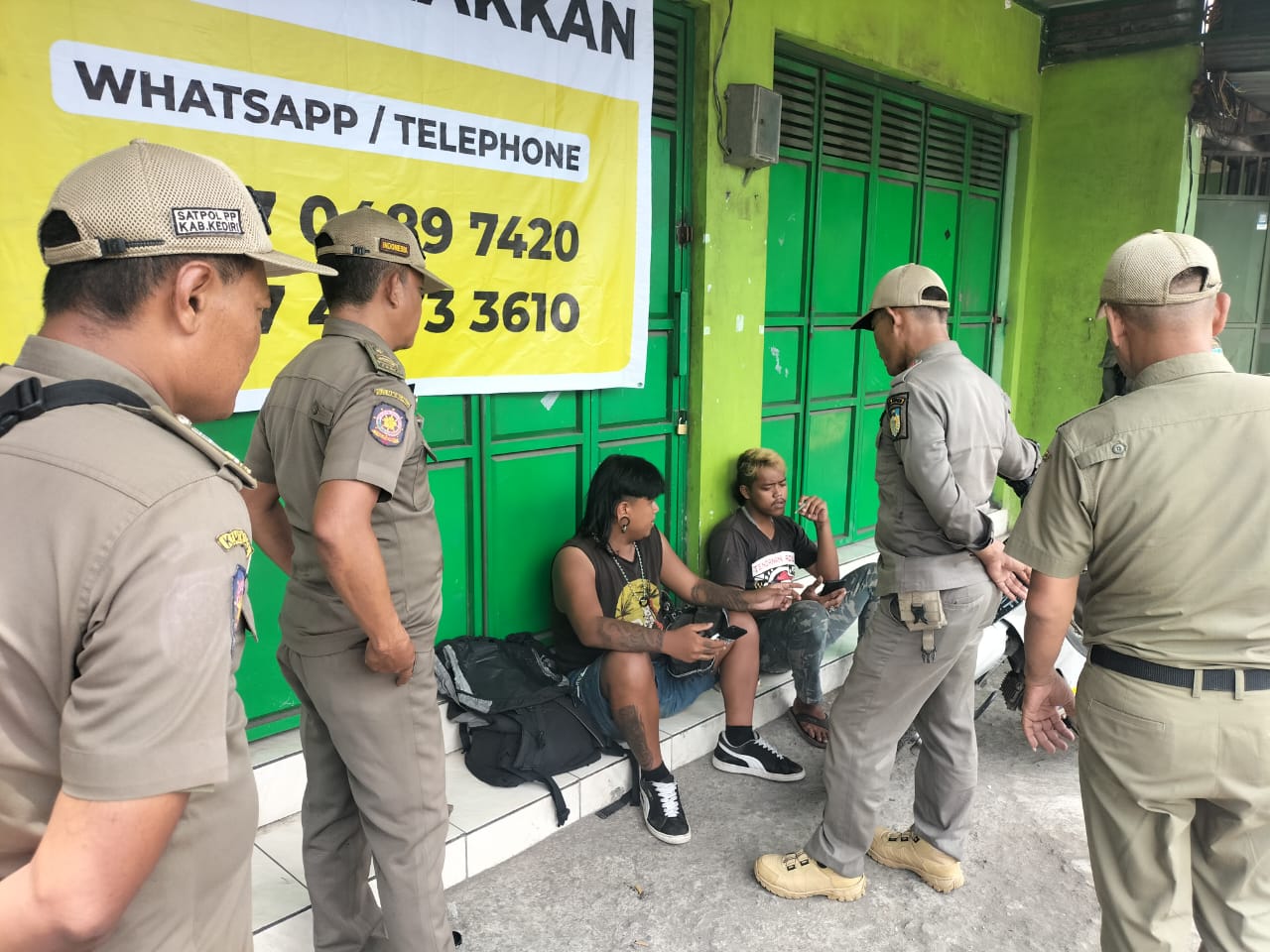 Satpol PP Kediri Razia Anak Punk dan Pengamen di Beberapa Lokasi