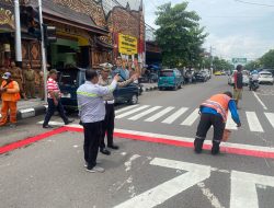Sejumlah Titik Zona Selamat Sekolah (Zoss) di Ponorogo Diperbarui, Pengendara Diimbau Lebih Hati-hati
