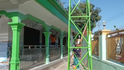 Sambut Ramadhan, Takmir Masjid Khalimatus Hakim Gelar Aksi Bersih-Bersih dan Pengecatan