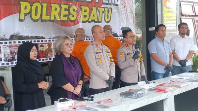 Dua Oknum Pemeras yang Mengaku Wartawan dan Petugas P2TP2A Ditangkap Polres Batu