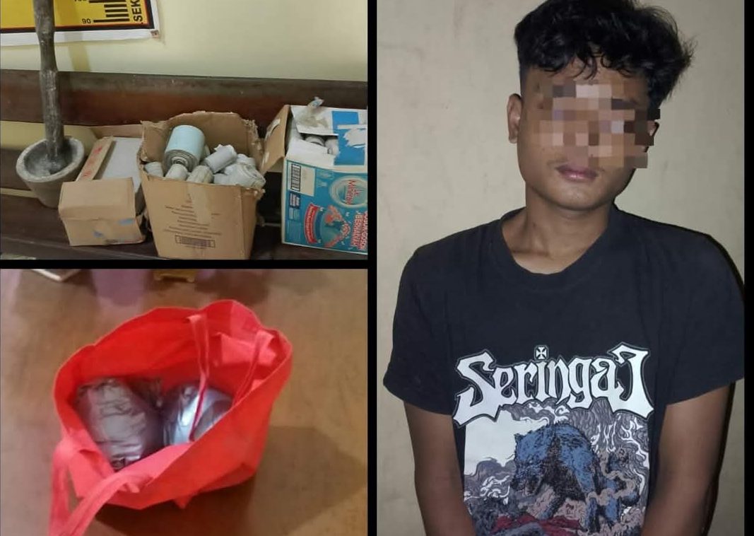 Edarkan Bubuk Petasan, Pemuda 19 Tahun di Tulungagung Diringkus Polisi