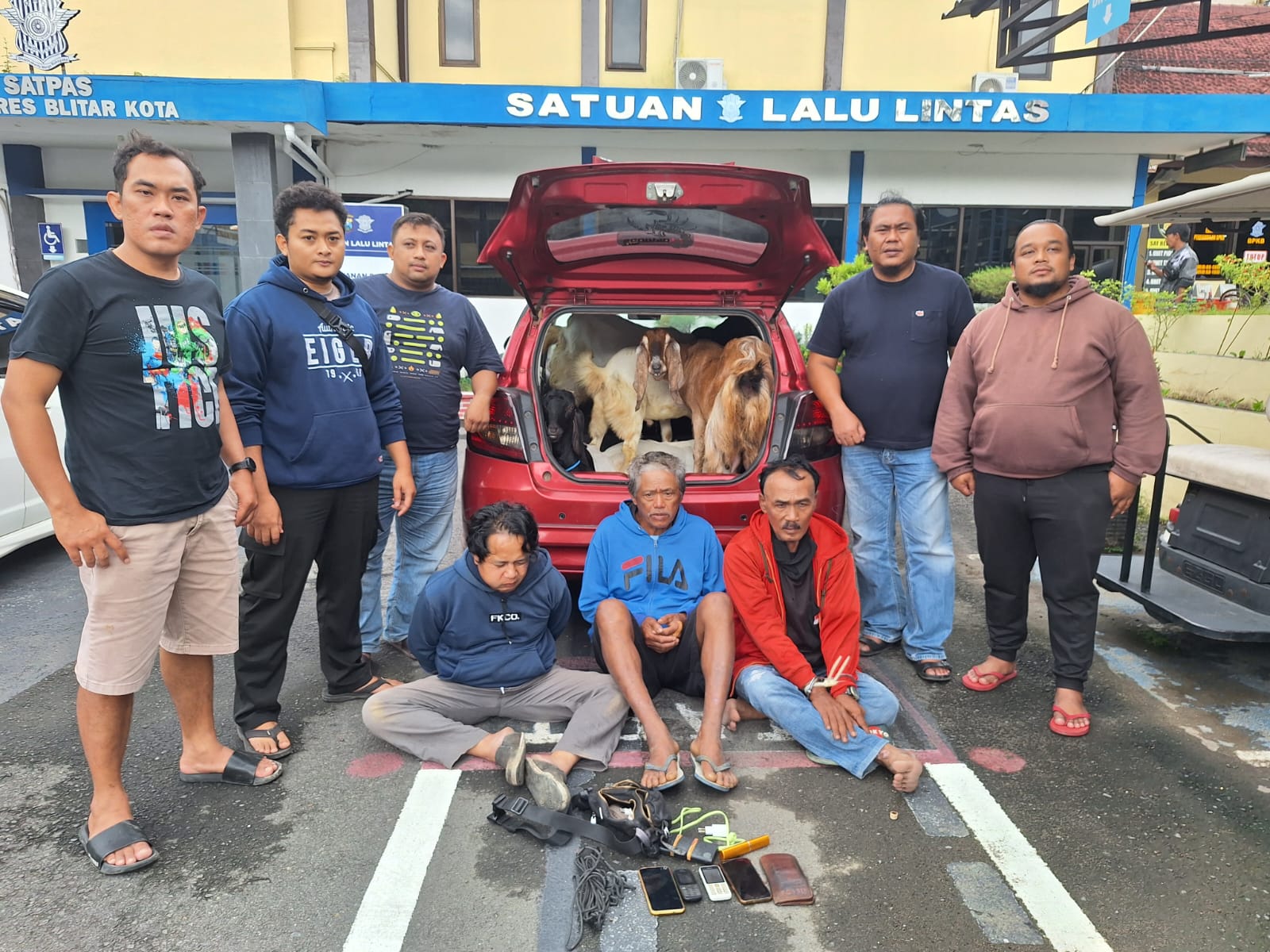 Sindikat Pencuri Kambing Diringkus, Gunakan Mobil Berkaca Gelap untuk Angkut Hewan Curian
